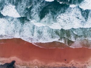 Aerial beach