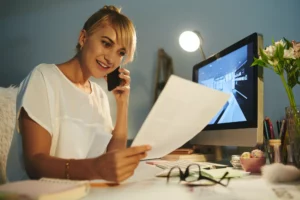 Calling to customer