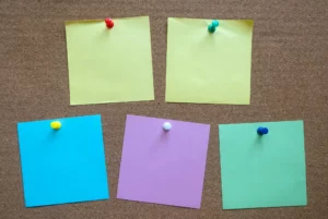 Copy space memo notes